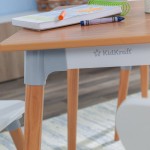 Set Masa cu 4 scaune cu spatar pentru copii Mid-Century Kid™ Toddler Kidkraft